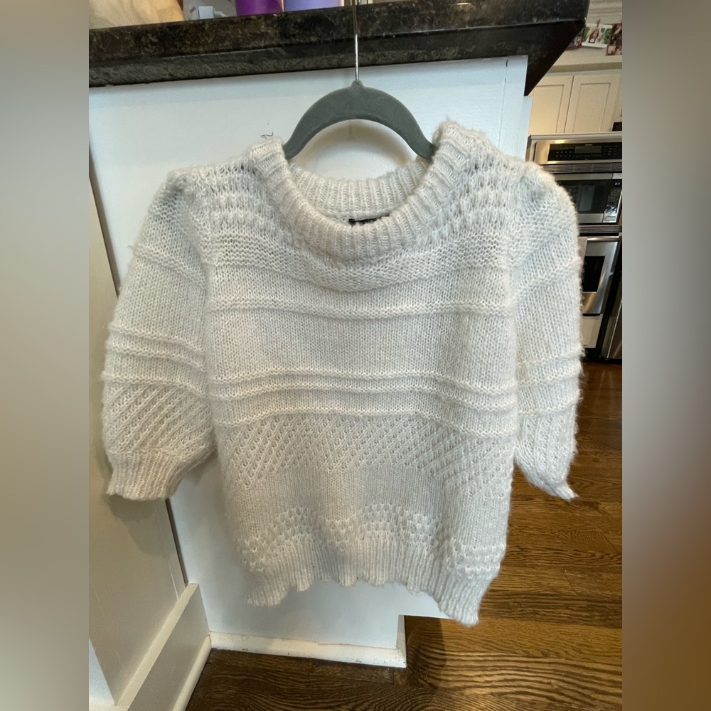 FRNCH puff sleeve sweater small